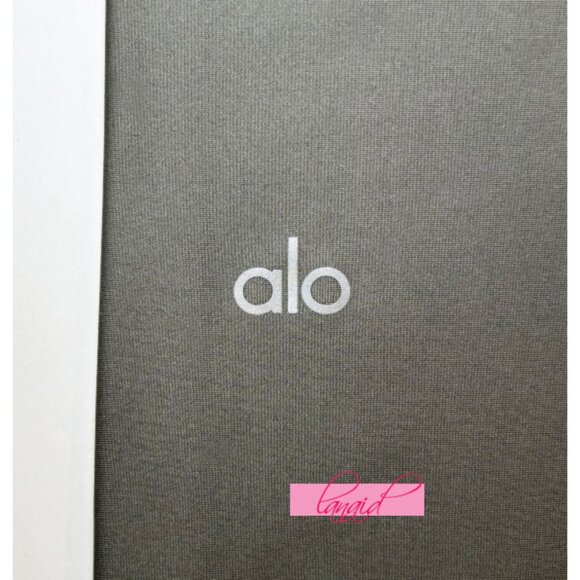 Alo Airlift High-Waist Suit Up Leggings Sterling Steel Grey Hi-Rise Tights Pants - Picture 10 of 12